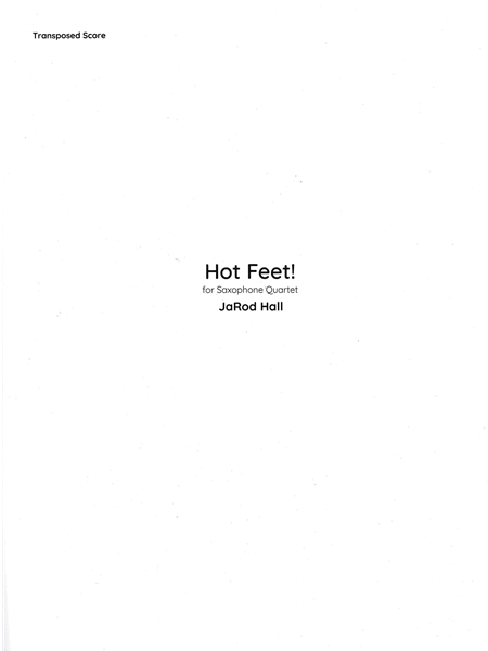 Hot Feet! : For Saxophone Quartet.