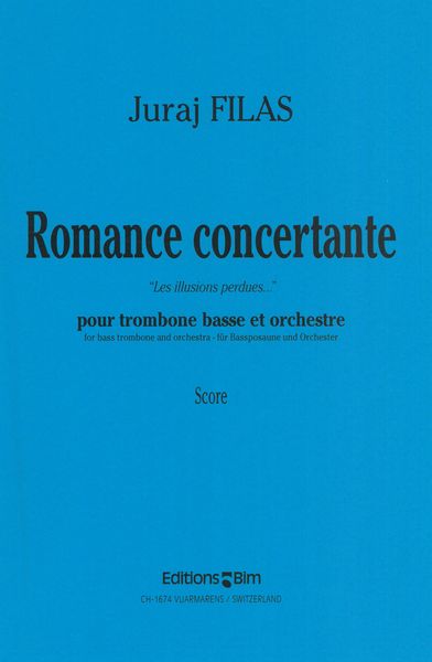 Romance Concertante : For Bass Trombone and Orchestra.