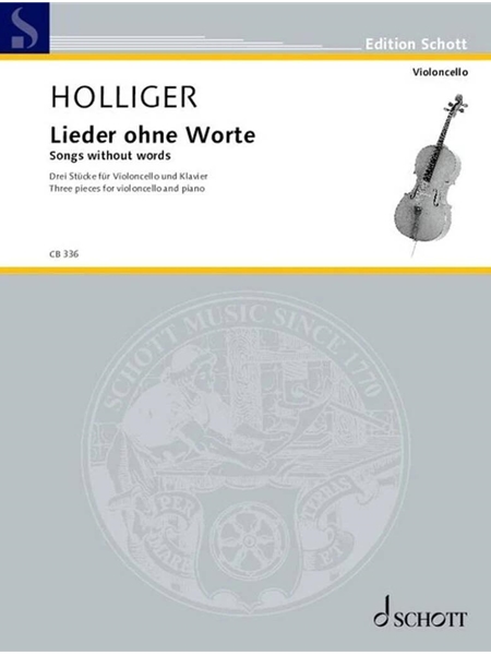 Lieder Ohne Worte : Für Violoncello und Klavier.