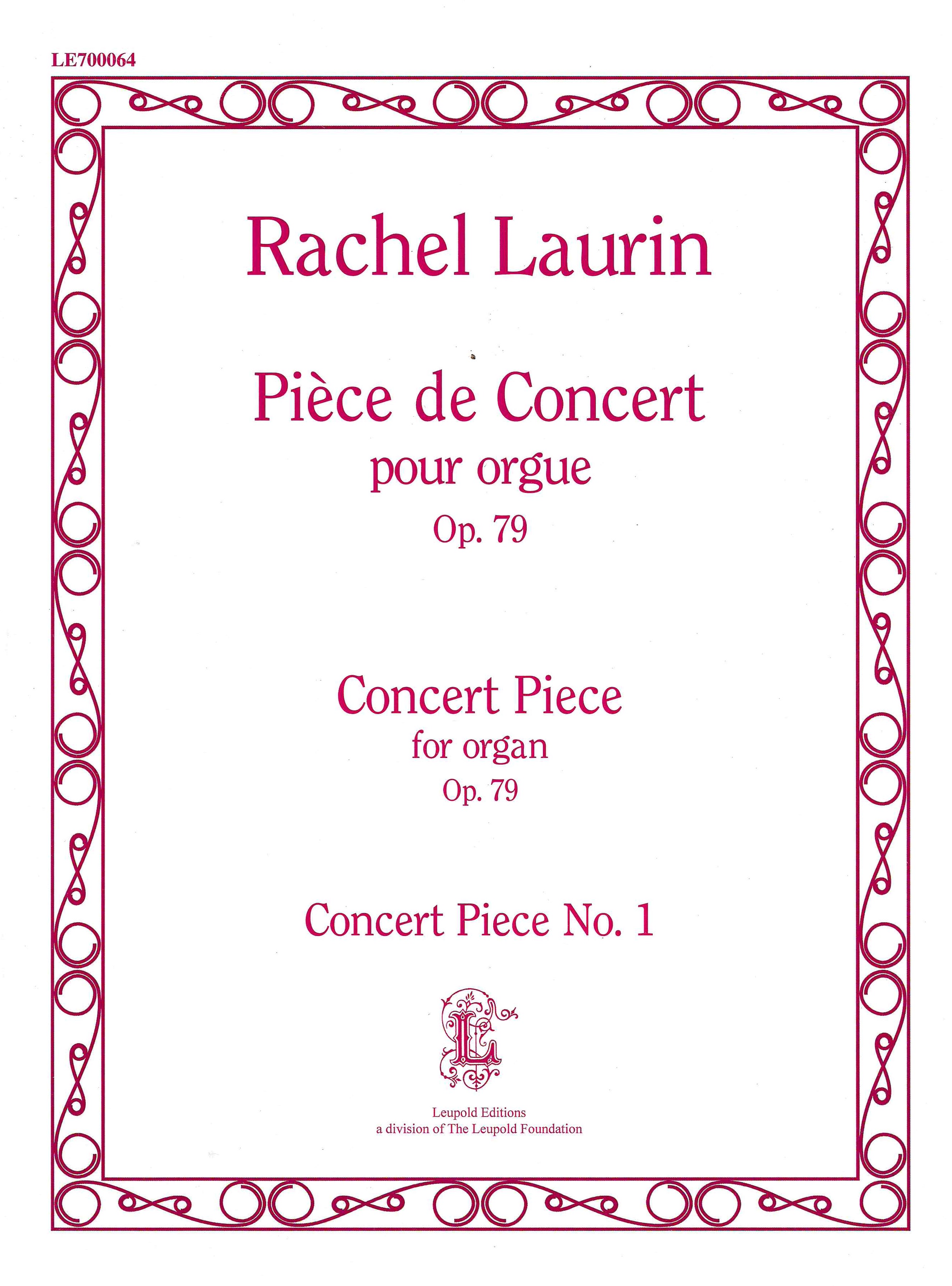 Pièce De Concert, Op. 79 (Concert Piece No. 1) : Pour Orgue.