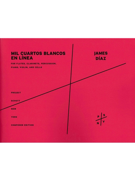 Mil Cuartos Blancos En Línea Recta : For Flutes, Clarinets, Percussion, Piano, Violin, and Cello.