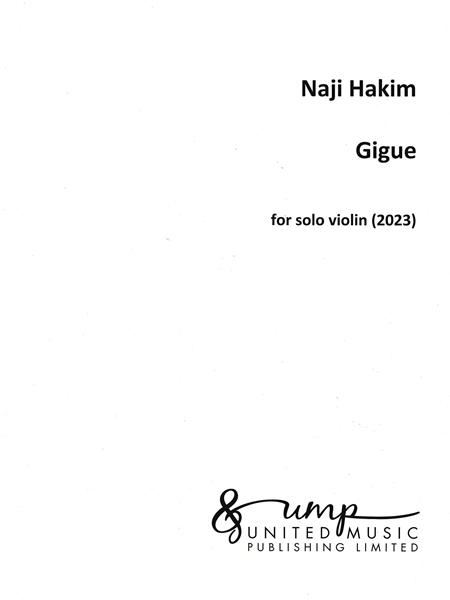 Gigue : For Solo Violin (2023).