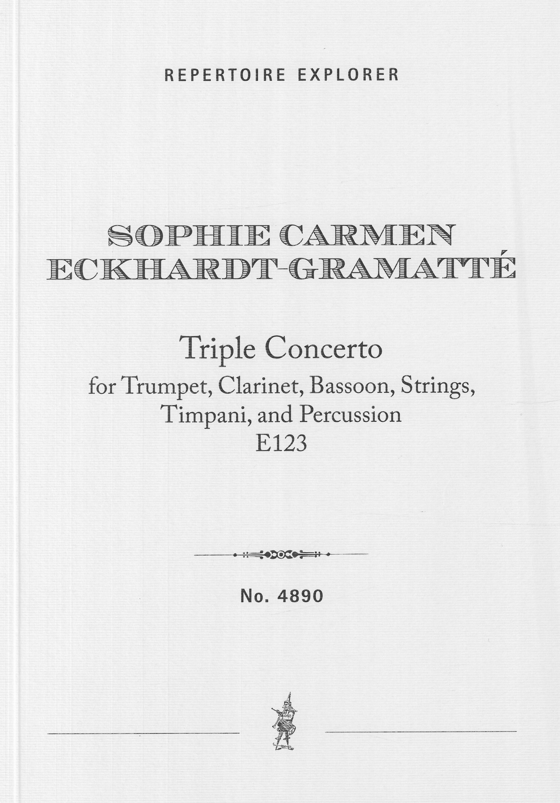 Triple Concerto, E 123 : For Trumpet, Clarinet, Bassoon, Strings, Timpani and Percussion.