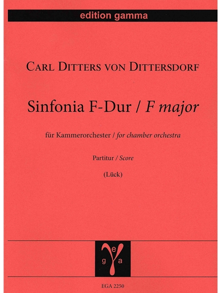 Sinfonia F-Dur : Für Kammerorchester / edited by Rudolf Lück.