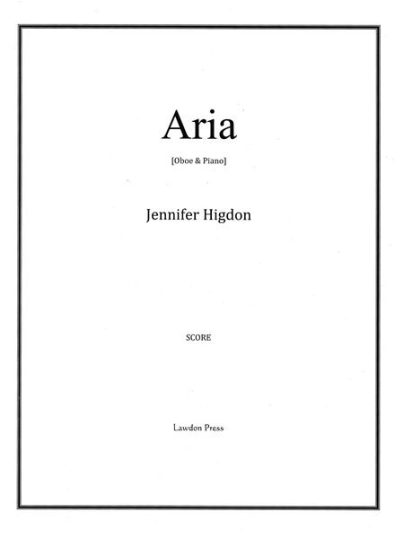 Aria : For Oboe and Piano.