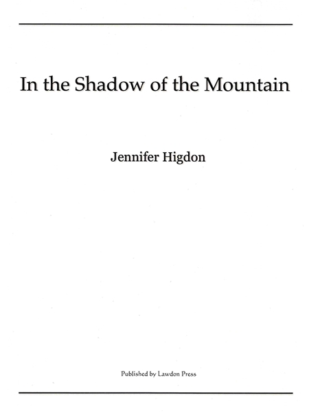 In The Shadow of The Mountain : For String Quartet.