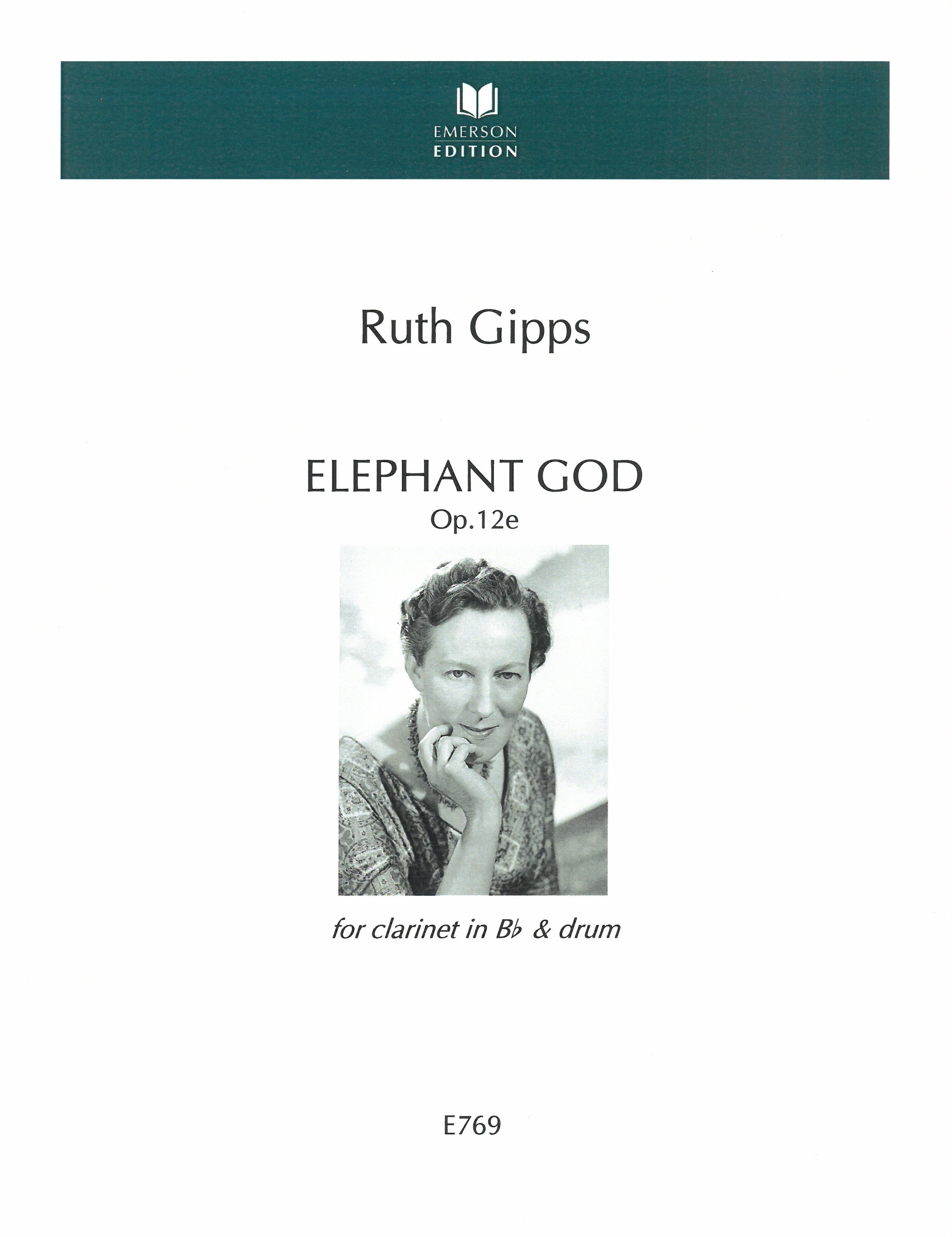 Elephant God, Op. 12e : For Clarinet In B Flat and Drum.