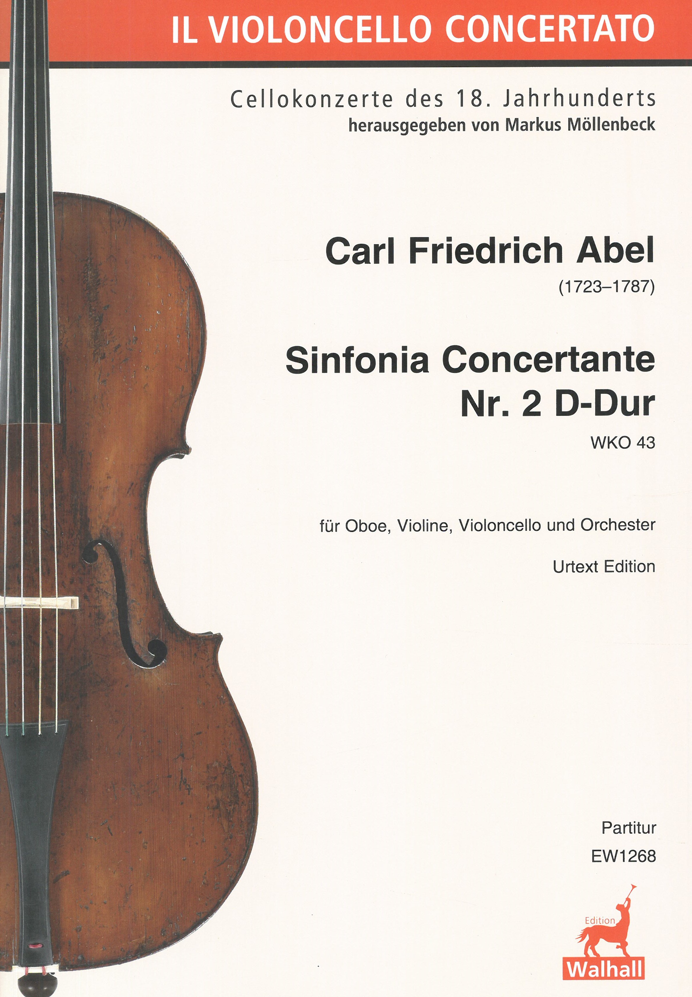 Sinfonia Concertante Nr. 2 D-Dur, Wko 43 : Für Oboe, Violine, Violoncello und Orchester.