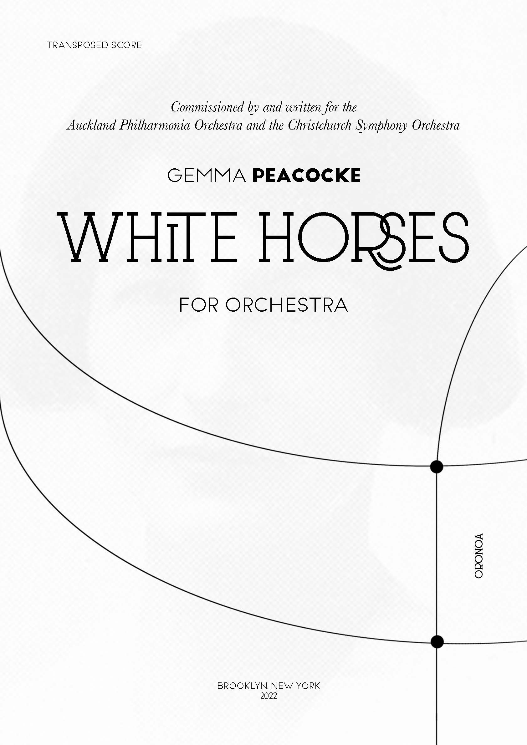 White Horses : For Orchestra.