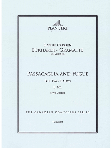 Passacaglia and Fugue, E. 101 : For Two Pianos / edited by Brian McDonagh.