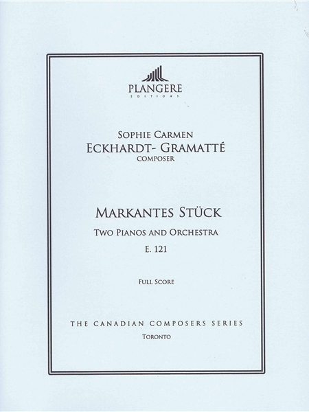 Markantes Stuck, E 121 : For Two Pianos and Orchestra / edited by Brian McDonagh.