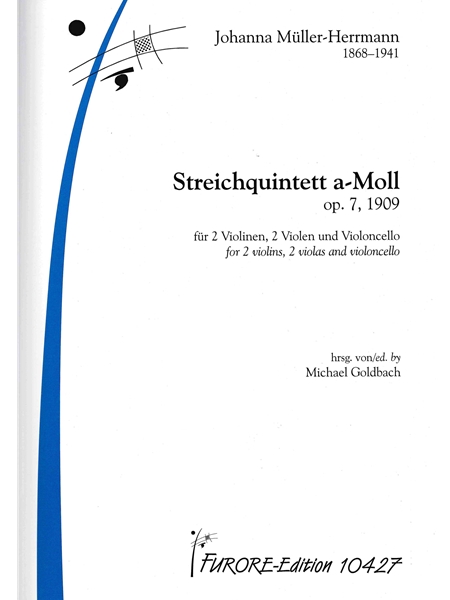 Streichquintett A-Moll, Op. 7 (1909) / edited by Michael Goldbach.