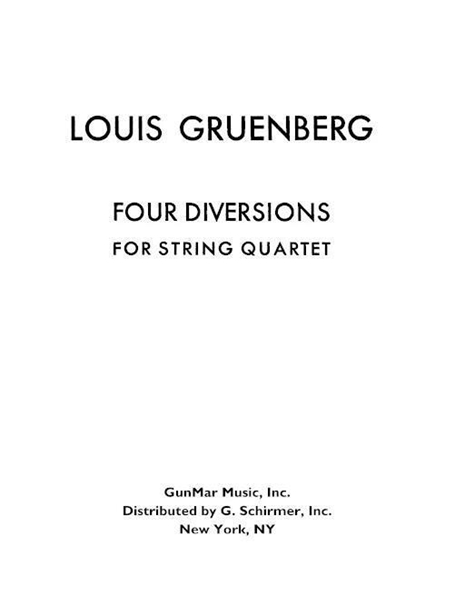 Four Diversions, Op. 32 : For String Quartet.