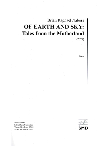 Of Earth and Sky - Tales From The Motherland : For Orchestra (2022).