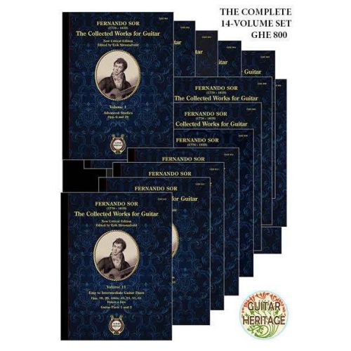 Fernando Sor - Complete Collected Works For Guitar In 14 Volumes.