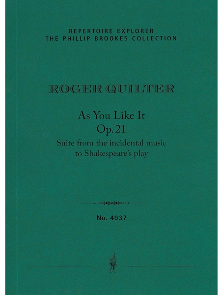 As You Like It : Suite From The Incidental Music To Shakespeare's Play , Op. 21 (1920).