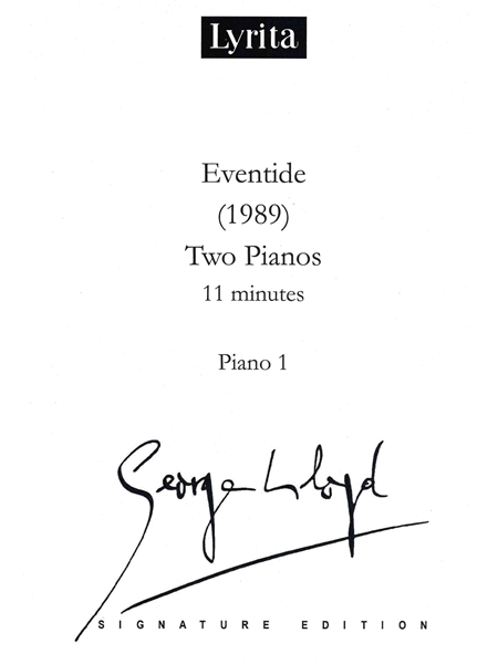 Eventide : For Two Pianos (1989).