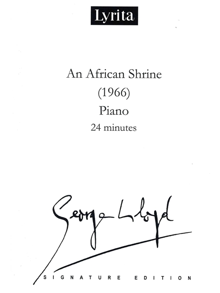 An African Shrine : For Solo Piano (1966).