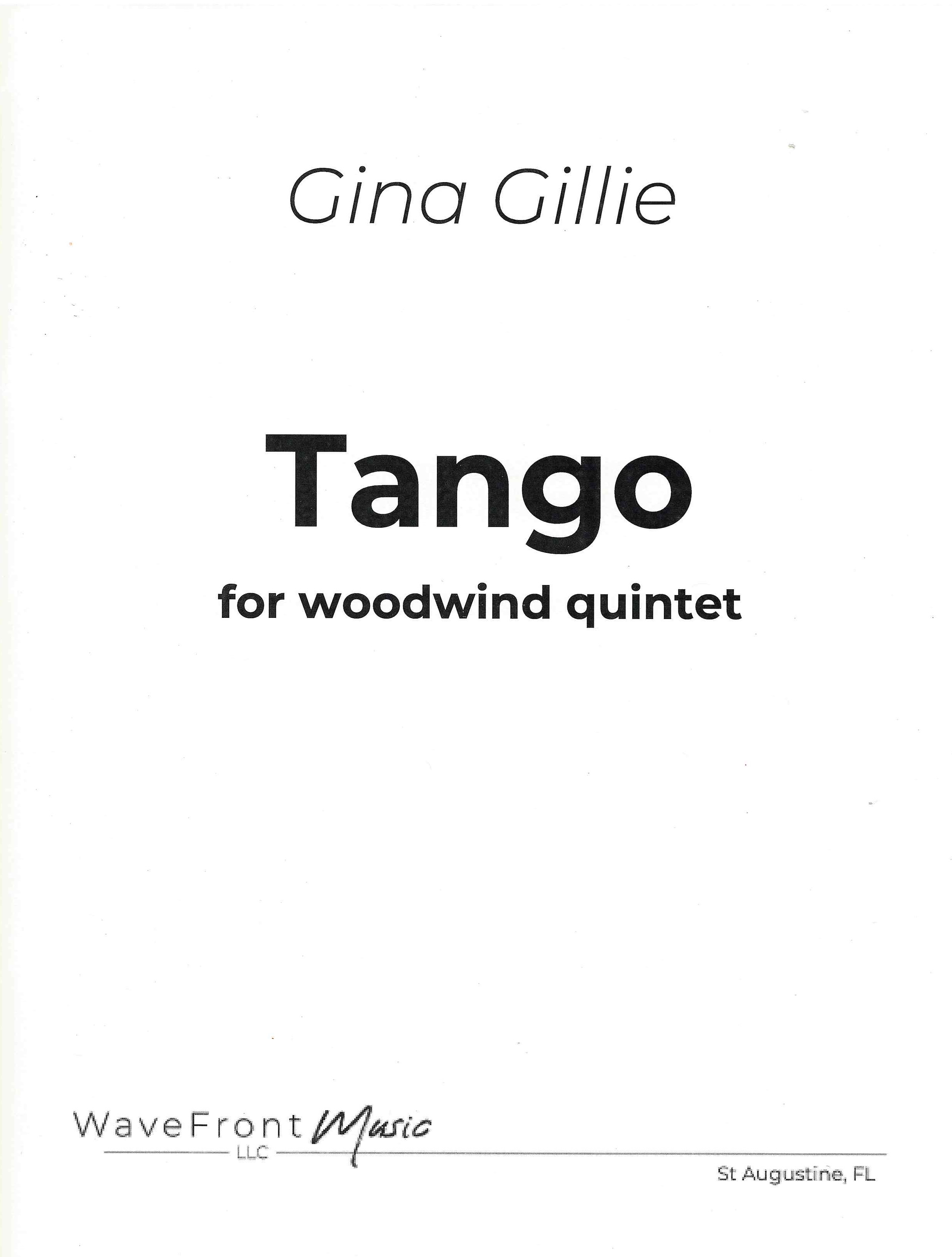 Tango : For Woodwind Quintet (2020).