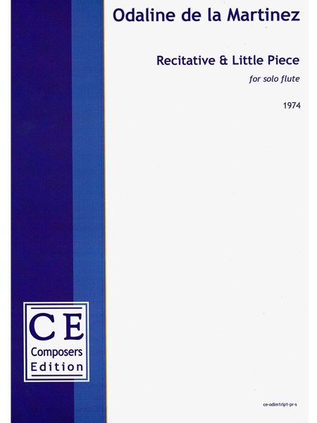 Recitative & Little Piece : For Solo Flute (1974).