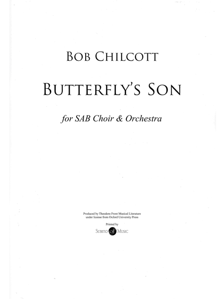 Butterfly's Son : For SAB Choir and Orchestra.