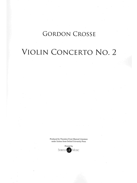 Violin Concerto No. 2, Op. 26.