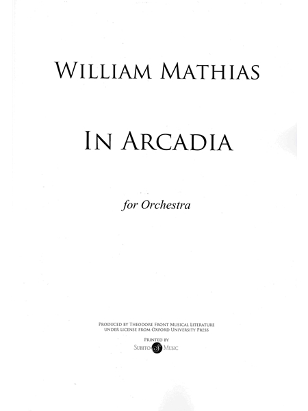 In Arcadia : For Orchestra (1991).