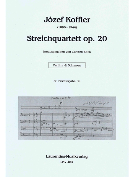 Streichquartett, Op. 20 / edited by Carsten Bock.