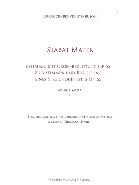 Stabat Mater, Op. 55 / edited by Giuliano Tonini.