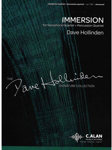 Immersion : For Saxophone Quartet and Percussion Quartet.