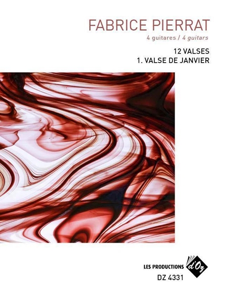 12 Valses - 1. Valse De Janvier : For 4 Guitars.