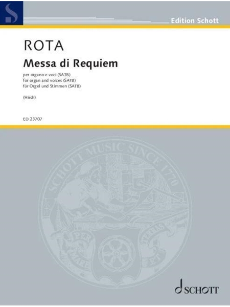 Messa Di Requiem : For Organ and Voices (SATB) / edited by Jonathan Hirsh.