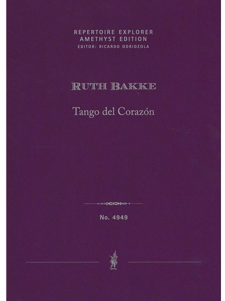 Tango Del Corazón : For Violin, Accordion, Piano and Double Bass (2009).