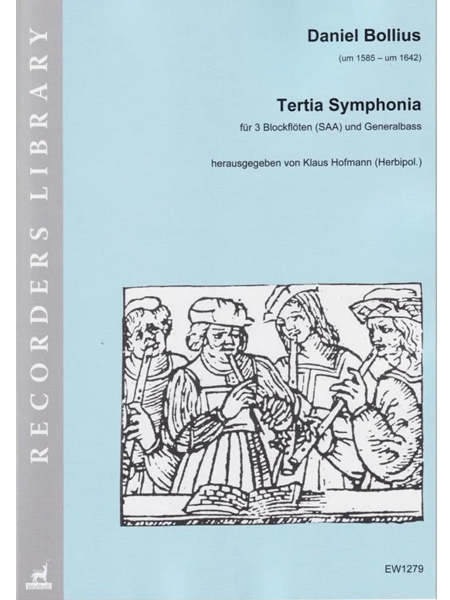 Terita Symphonia : Für 3 Blockflöten (SAA) und Generalbass (Orgel, Cembalo) / Ed. by Klaus Hofmann.