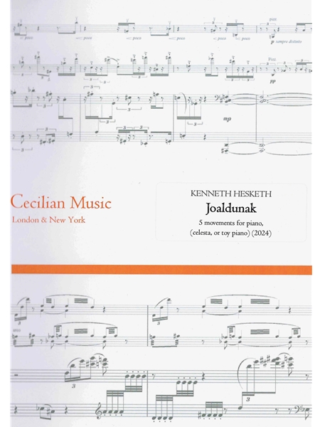 Joaldunak : 5 Movements For Piano (Celesta, Or Toy Piano) (2024).