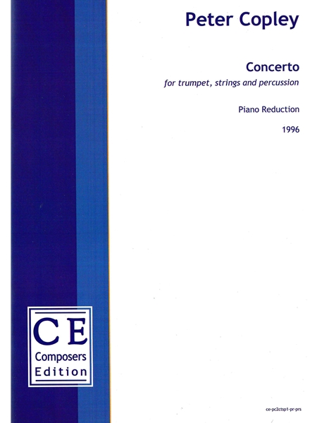 Concerto : For Trumpet, Strings and Percussion - Piano reduction.