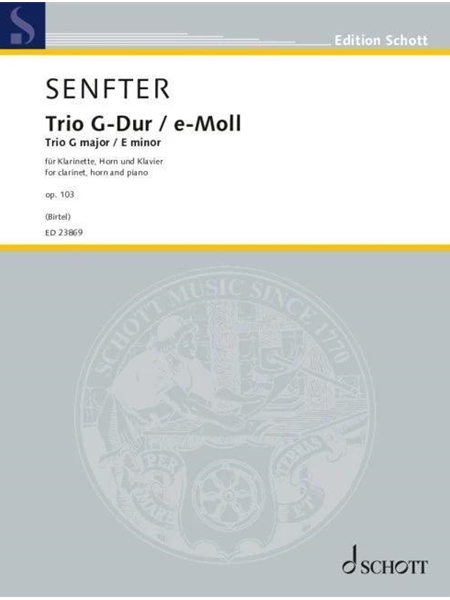 Trio In G Major/E Minor, Op. 103 : For Clarinet, Horn and Piano / edited by Wolfgang Birtel.