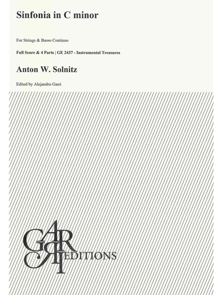 Sinfonia In C Minor : For Strings and Basso Continuo / Ed. Alejandro Garri.