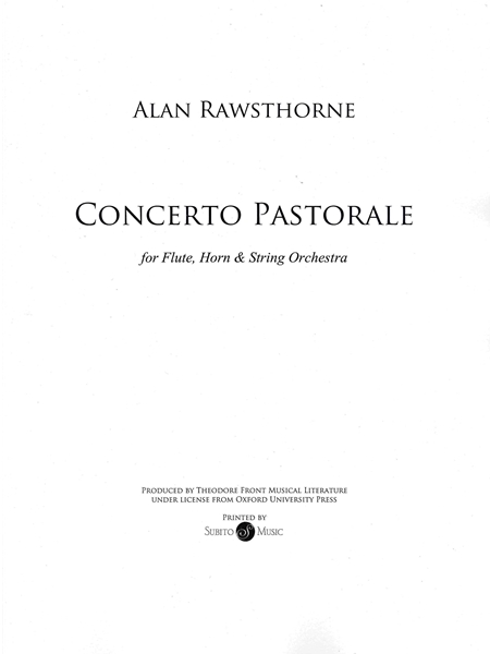 Concerto Pastorale : For Flute, Horn, and String Orchestra.