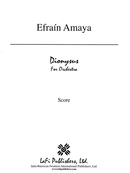 Dionysus : For Orchestra (1983).