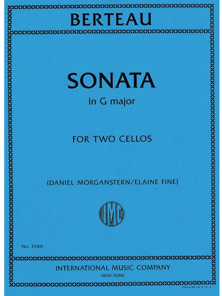 Sonata In G Major : For Two Cellos / arranged and edited by Daniel Morganstern and Elaine Fine.