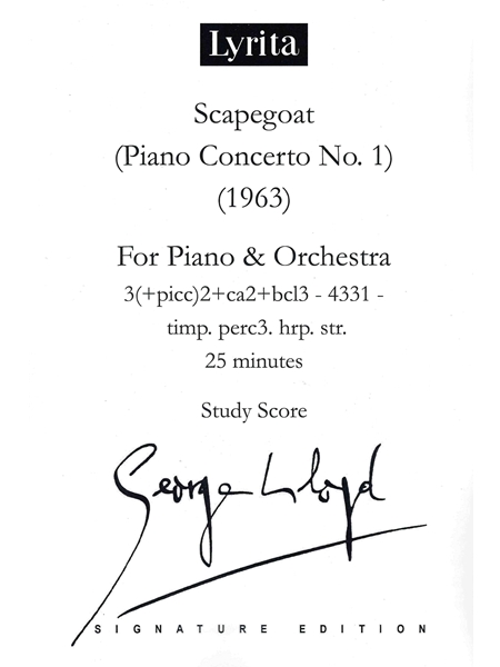 Scapegoat - Piano Concerto No. 1 : For Piano and Orchestra (1963).