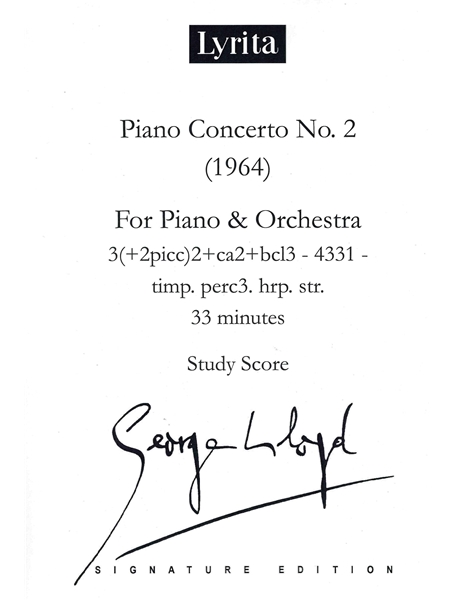 Piano Concerto No. 2 : For Piano and Orchestra (1964).