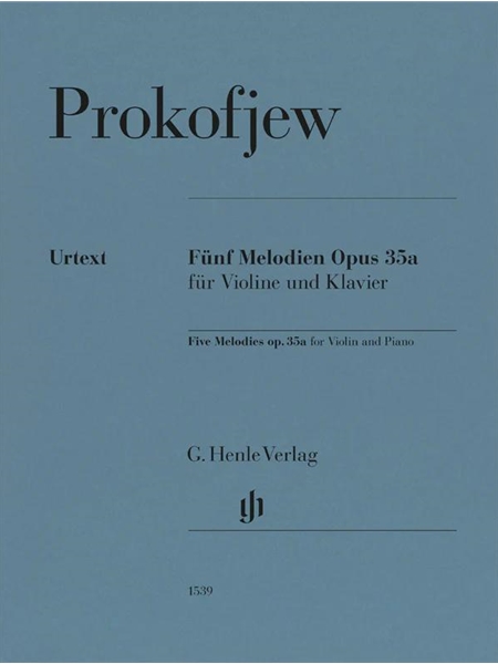 Fünf Melodien, Op. 35a : Für Violine und Klavier / edited by Fabian Czolbe.