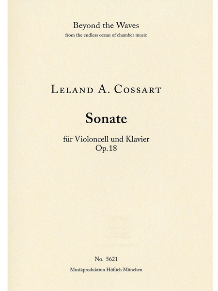 Sonata, Op. 18 : Für Violoncell und Klavier.