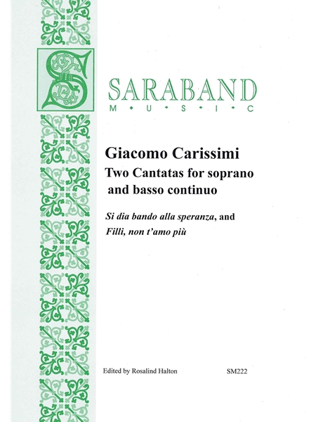 Two Cantatas : For Soprano and Basso Continuo / edited by Rosalind Halton.