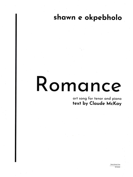 Romance : Art Song For Tenor and Piano.