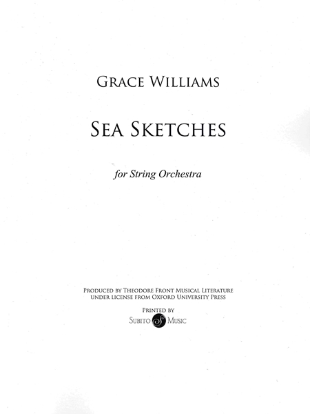 Sea Sketches : For String Orchestra.