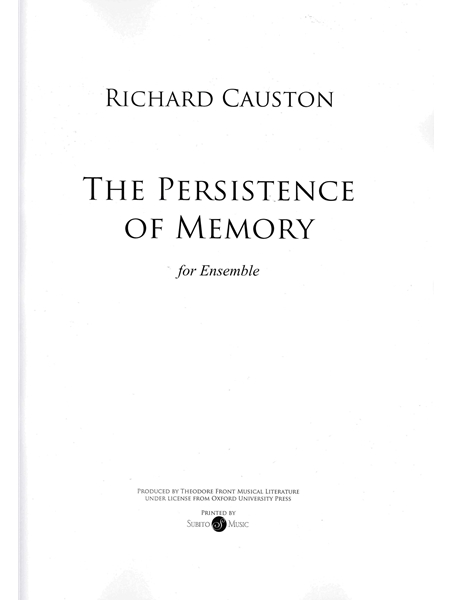 The Persistence of Memory : For Ensemble.