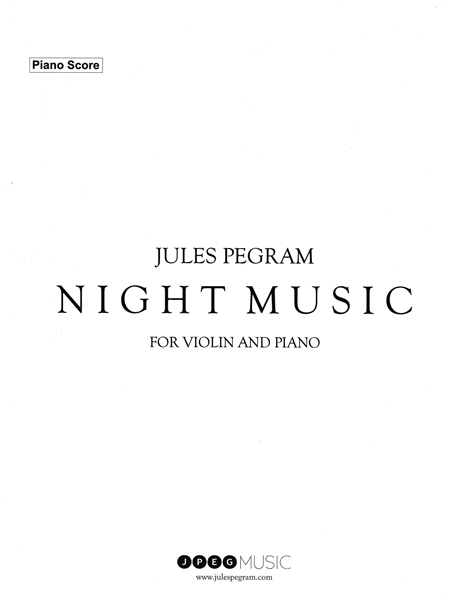 Night Music : For Violin and Piano (2014).